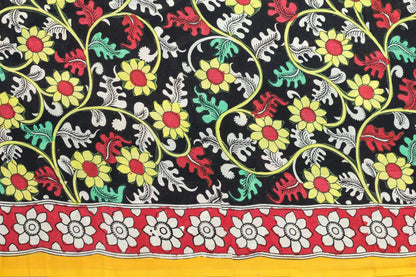 Handpainted Kalamkari Silk Saree - Organic Dyes - PKM 71 Archives - Kalamkari Silk - Panjavarnam