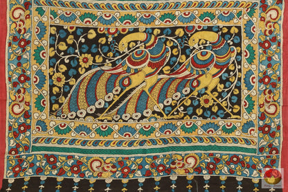 Handpainted Kalamkari Silk Saree - Vegetable Dyes - PKBD 208 Archives - Kalamkari Silk - Panjavarnam