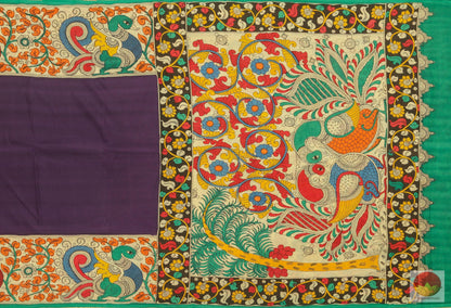 Handpainted Kalamkari Silk Saree - Vegetable Dyes - PKM 251 Archives - Kalamkari Silk - Panjavarnam