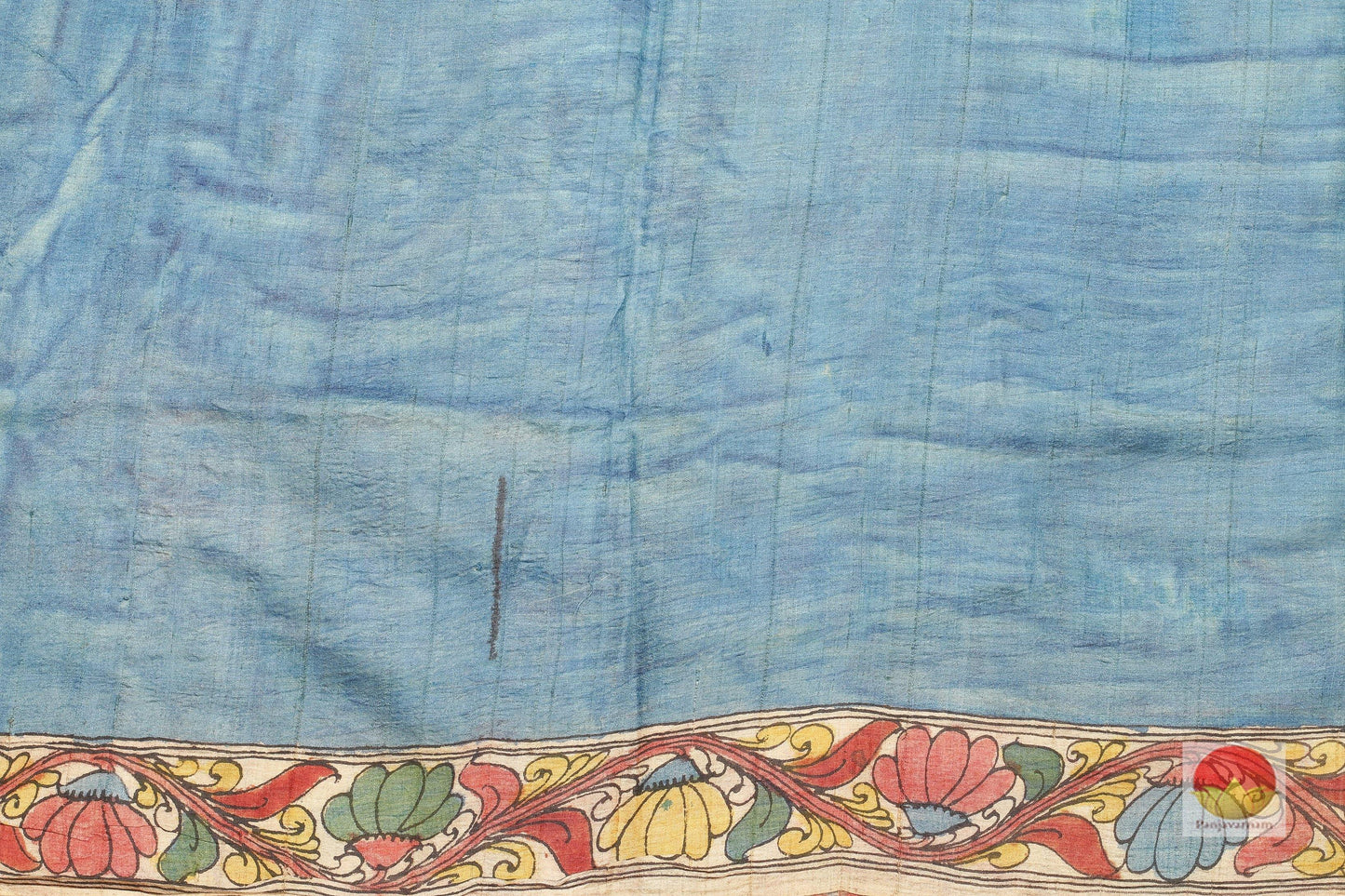 Handpainted Kalamkari Tussar Silk Saree - PTK 116 Archives - Kalamkari Silk - Panjavarnam