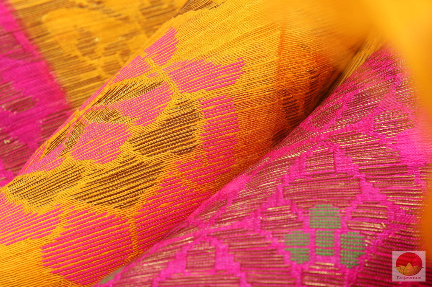 Handwoven Banarasi Jute Tussar Silk Saree - PJT 13 Archives - Banarasi Silk - Panjavarnam