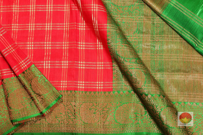 Handwoven Banarasi Pure Silk Saree - Matka Silk - PM 30 Archives - Banarasi Silk - Panjavarnam