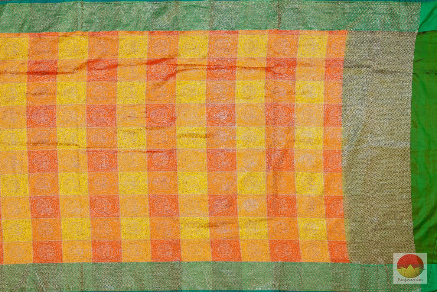 Handwoven Banarasi Pure Silk Saree - PB 383 Archives - Banarasi Silk - Panjavarnam
