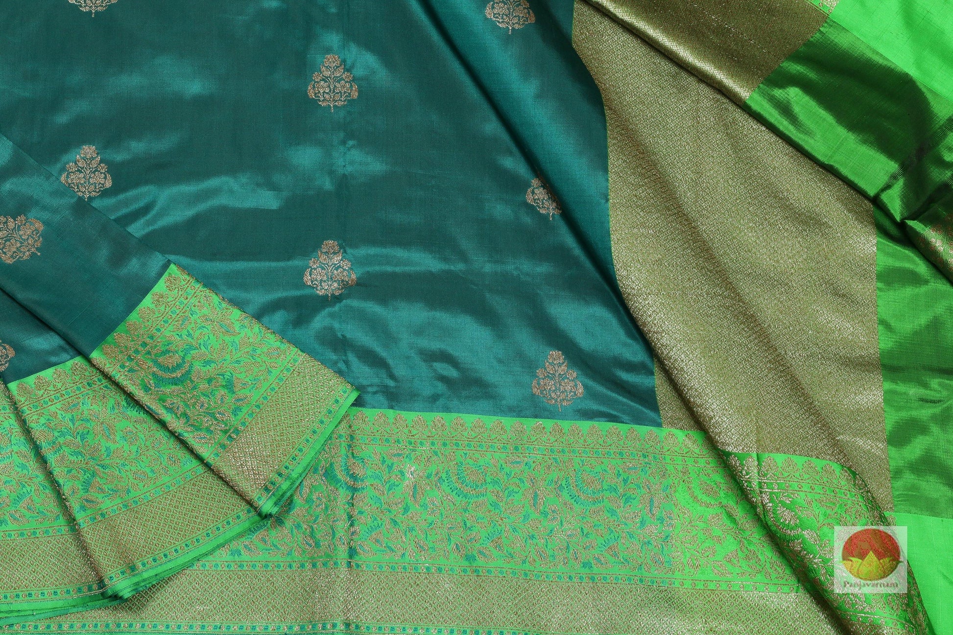 Handwoven Banarasi Pure Silk Saree - PB 39 Archives - Banarasi Silk - Panjavarnam