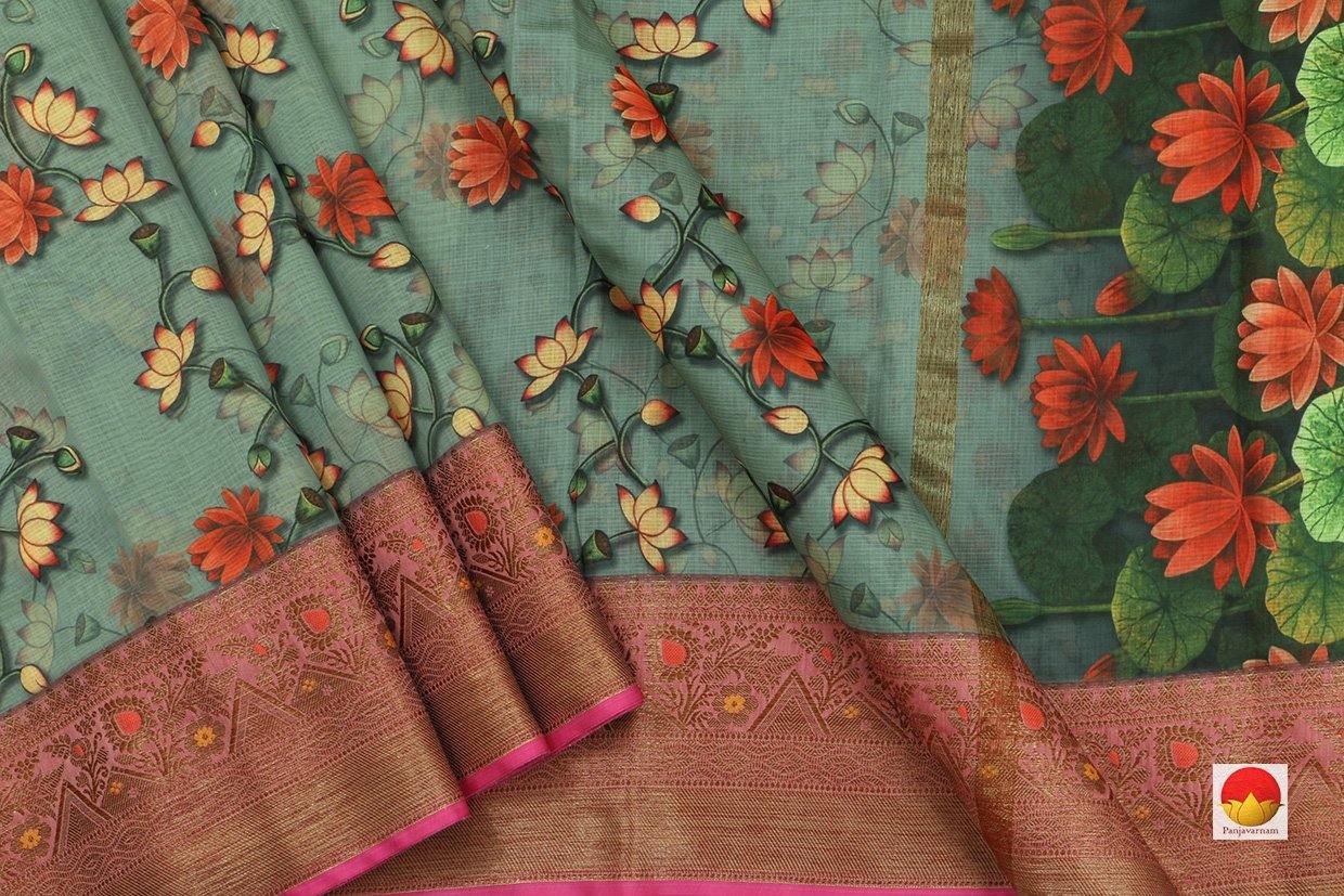 Handwoven Banarasi Silk Cotton Saree - PSC 1057 - Archives - Silk Cotton - Panjavarnam