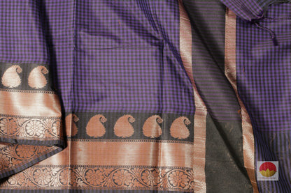 Handwoven Banarasi Silk Cotton Saree - PSC 224 - Silk Cotton - Panjavarnam