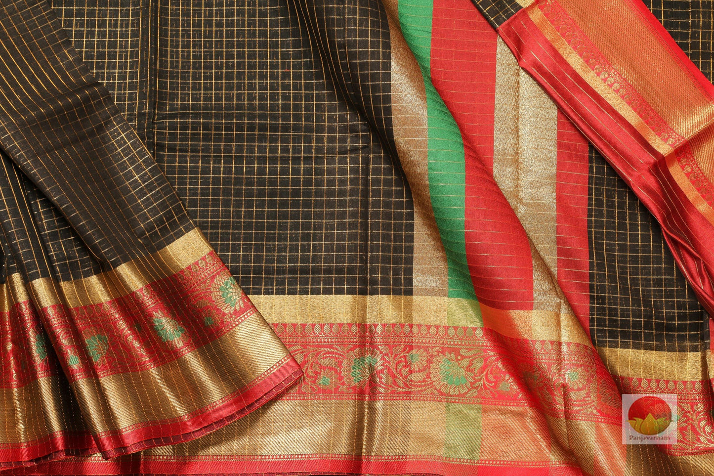 Handwoven Banarasi Silk Cotton Saree - PSC 305 - Silk Cotton - Panjavarnam