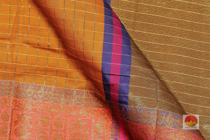 Handwoven Banarasi Silk Cotton Saree - PSC 316 - Silk Cotton - Panjavarnam PSC 316