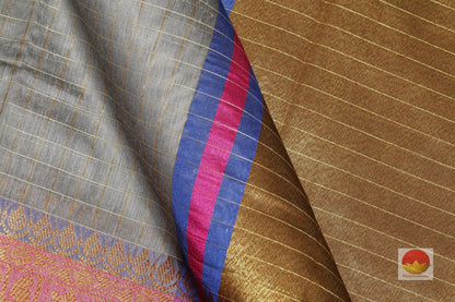 Handwoven Banarasi Silk Cotton Saree - PSC 317 - Silk Cotton - Panjavarnam