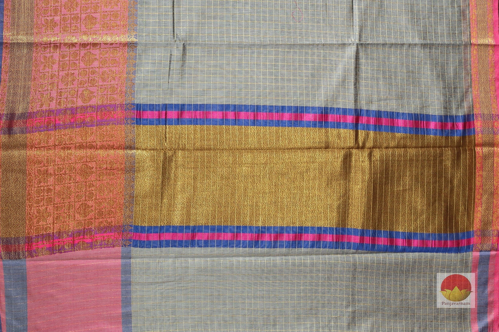 Handwoven Banarasi Silk Cotton Saree - PSC 317 - Silk Cotton - Panjavarnam