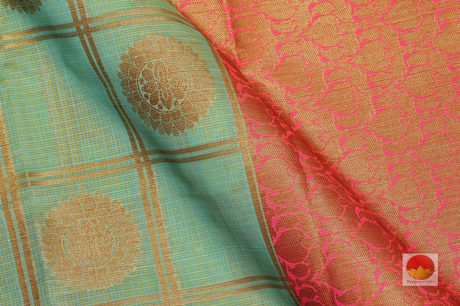 Handwoven Banarasi Silk Cotton Saree - PSC 333 - Silk Cotton - Panjavarnam PSC 333