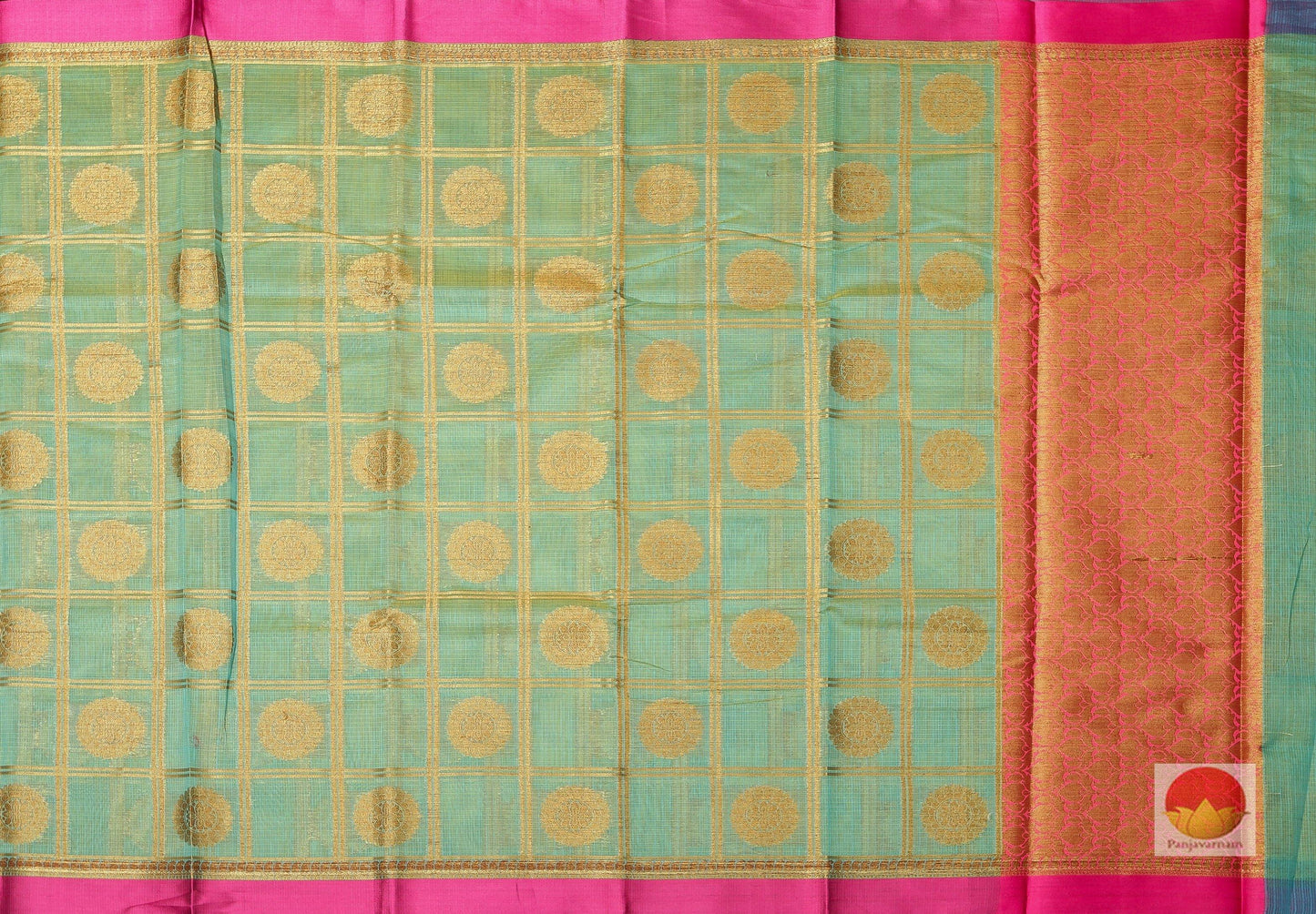 Handwoven Banarasi Silk Cotton Saree - PSC 333 - Silk Cotton - Panjavarnam PSC 333