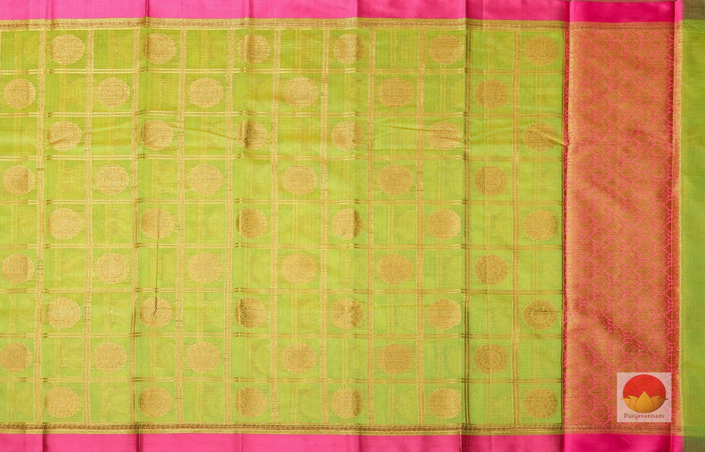 Handwoven Banarasi Silk Cotton Saree - PSC 33A - Silk Cotton - Panjavarnam