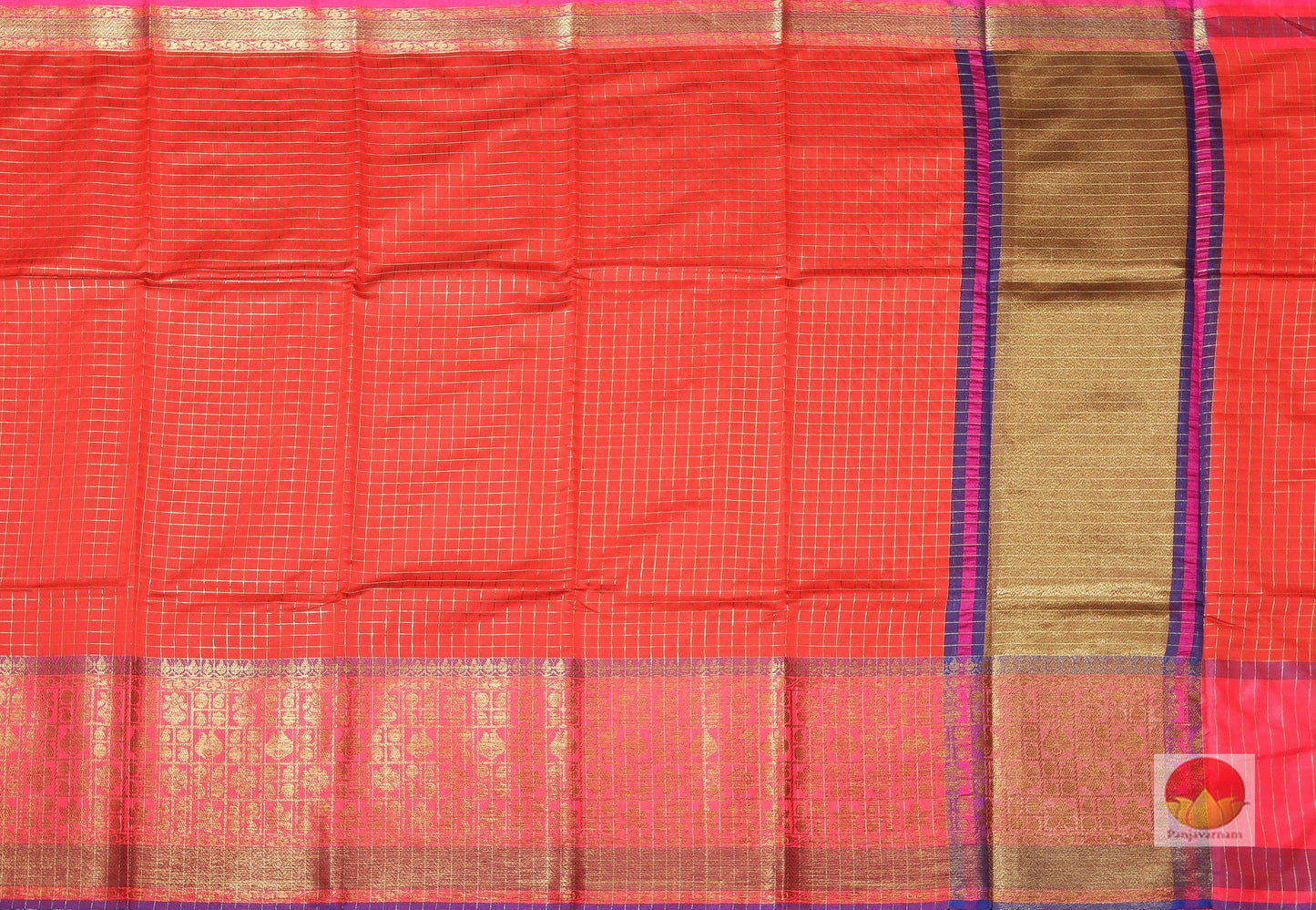 Handwoven Banarasi Silk Cotton saree - PSC 348 - Silk Cotton - Panjavarnam