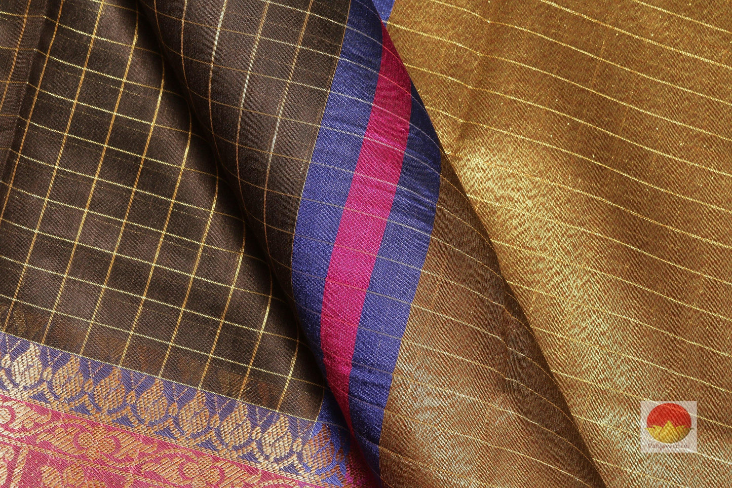 Handwoven Banarasi Silk Cotton Saree - PSC 349 - Silk Cotton - Panjavarnam PSC 349