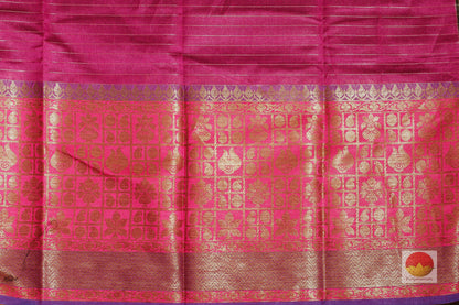 Handwoven Banarasi Silk Cotton Saree - PSC 349 - Silk Cotton - Panjavarnam PSC 349