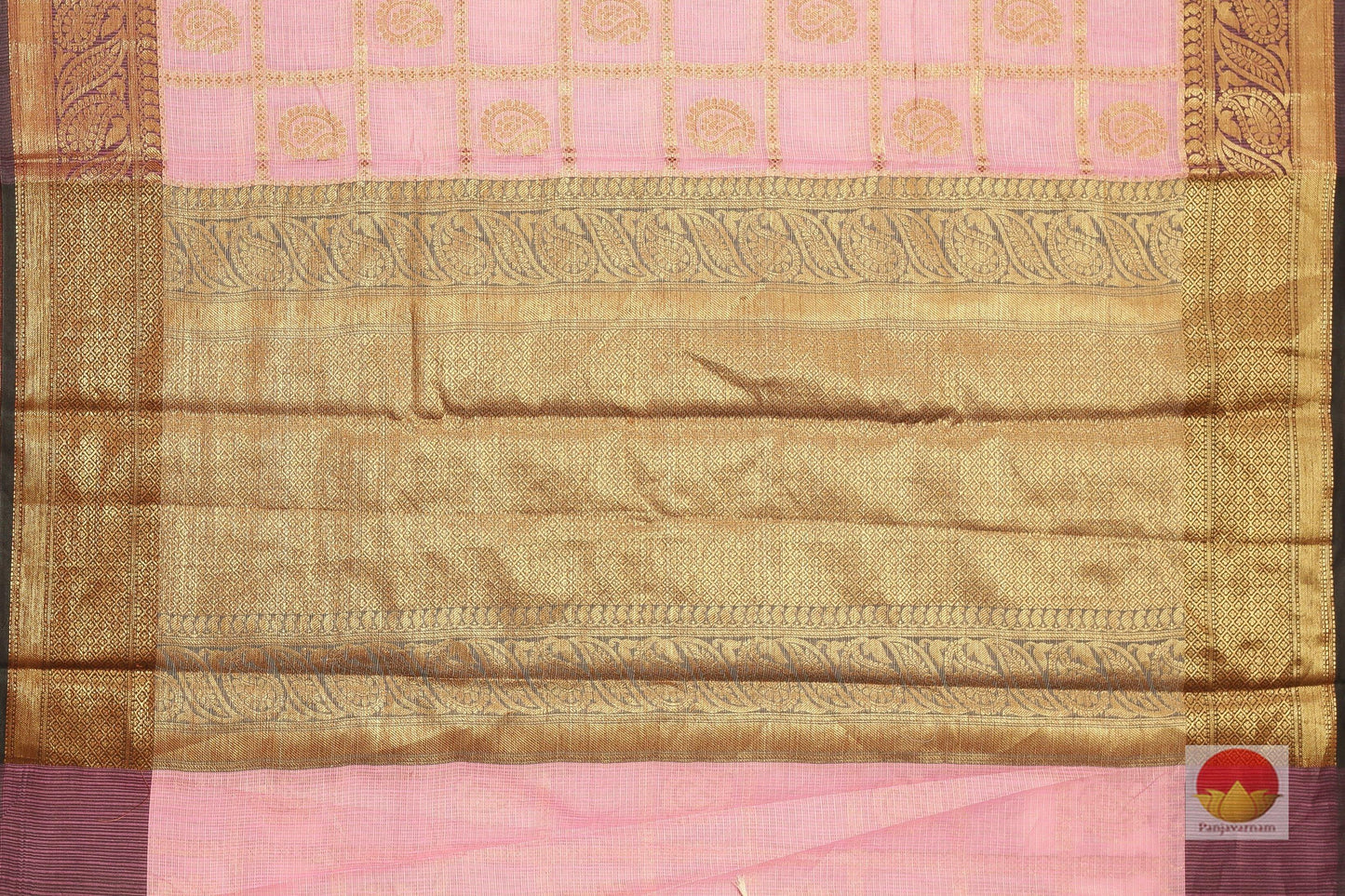 Handwoven Banarasi Silk Cotton Saree - PSC 376 - Silk Cotton - Panjavarnam PSC 376