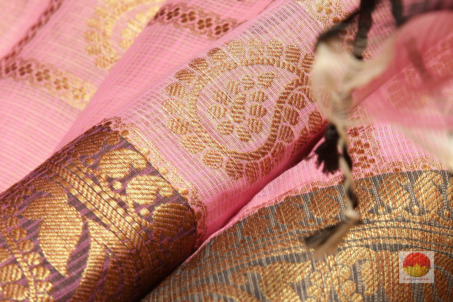 Handwoven Banarasi Silk Cotton Saree - PSC 376 - Silk Cotton - Panjavarnam PSC 376