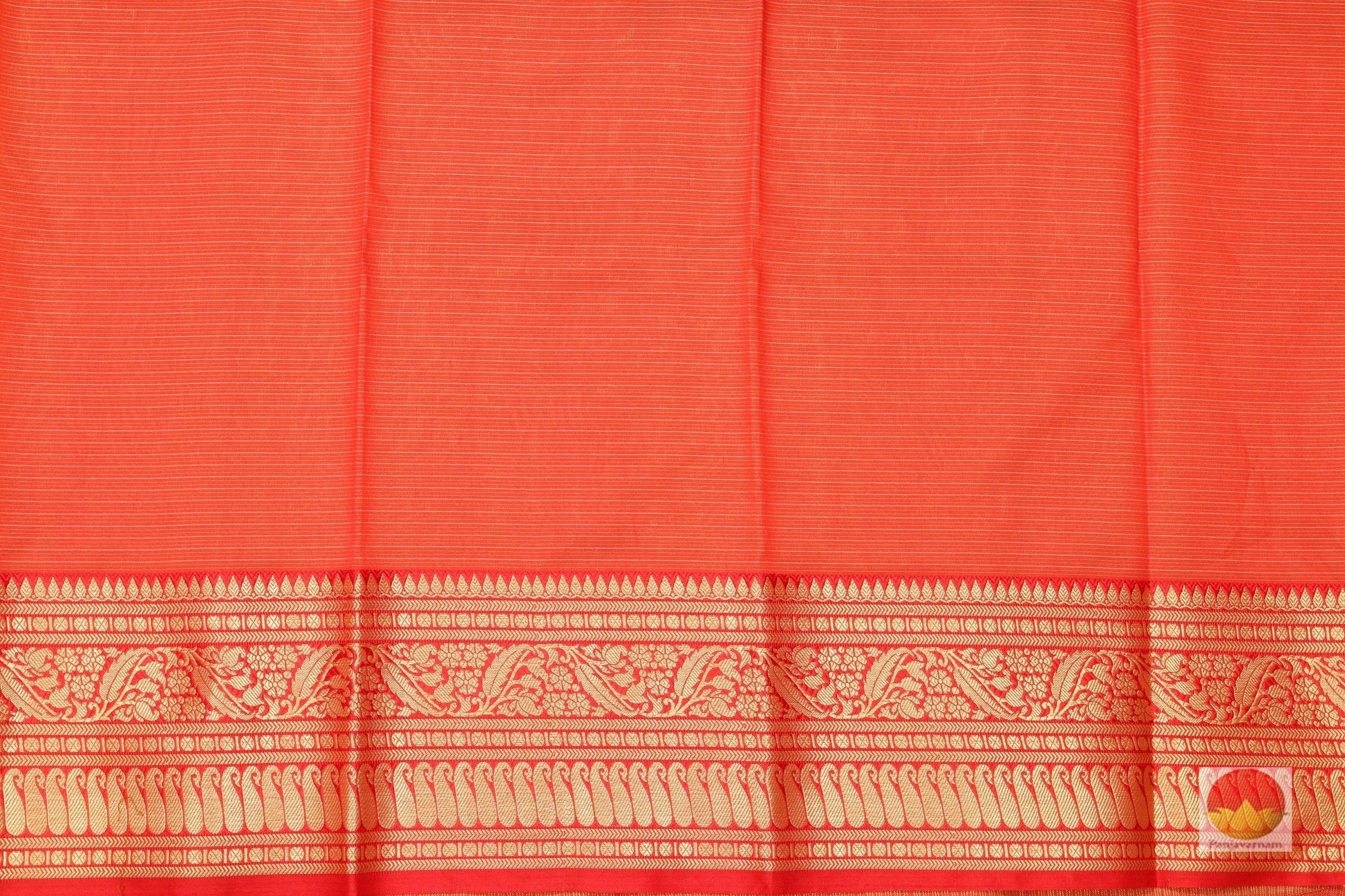 Handwoven Banarasi Silk Cotton Saree - PSC 378 - Silk Cotton - Panjavarnam