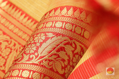 Handwoven Banarasi Silk Cotton Saree - PSC 378 - Silk Cotton - Panjavarnam PSC 378