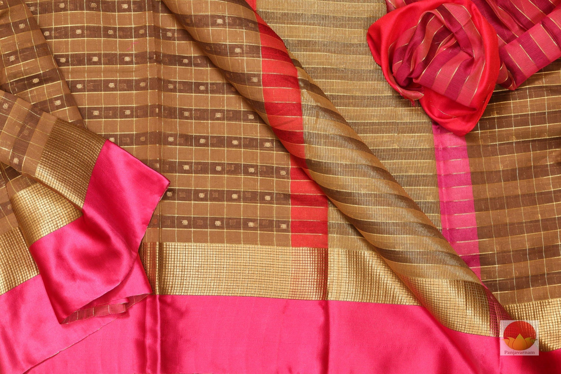 Handwoven Banarasi Silk Cotton Saree - PSC 382 - Archives - Silk Cotton - Panjavarnam