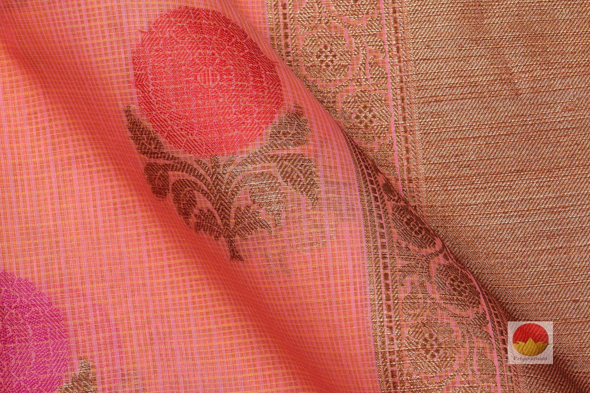 Handwoven Banarasi Silk Cotton Saree - PSC 42 - Silk Cotton - Panjavarnam