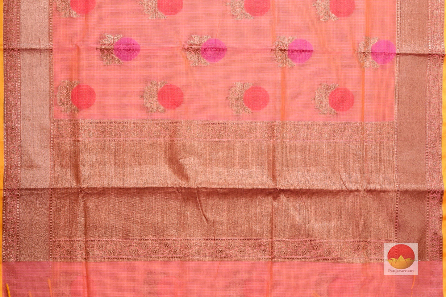 Handwoven Banarasi Silk Cotton Saree - PSC 42 - Silk Cotton - Panjavarnam
