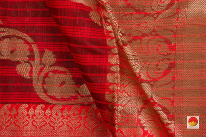 Handwoven Banarasi Silk Cotton Saree - PSC 424 - Silk Cotton - Panjavarnam