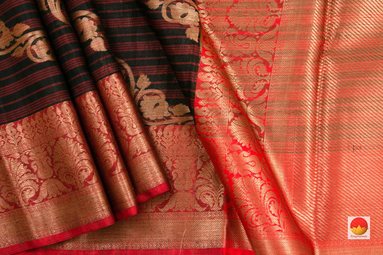Handwoven Banarasi Silk Cotton Saree -PSC 425 - Silk Cotton - Panjavarnam