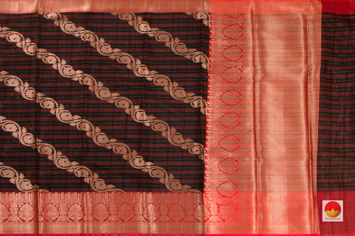 Handwoven Banarasi Silk Cotton Saree -PSC 425 - Silk Cotton - Panjavarnam