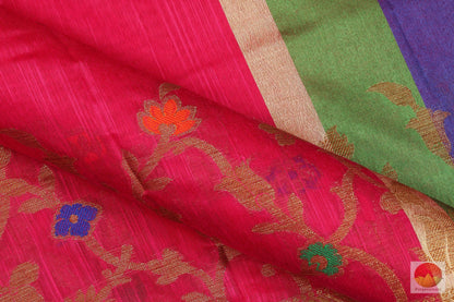 Handwoven Banarasi Silk Cotton Saree - PSC 431 Archives - Silk Cotton - Panjavarnam