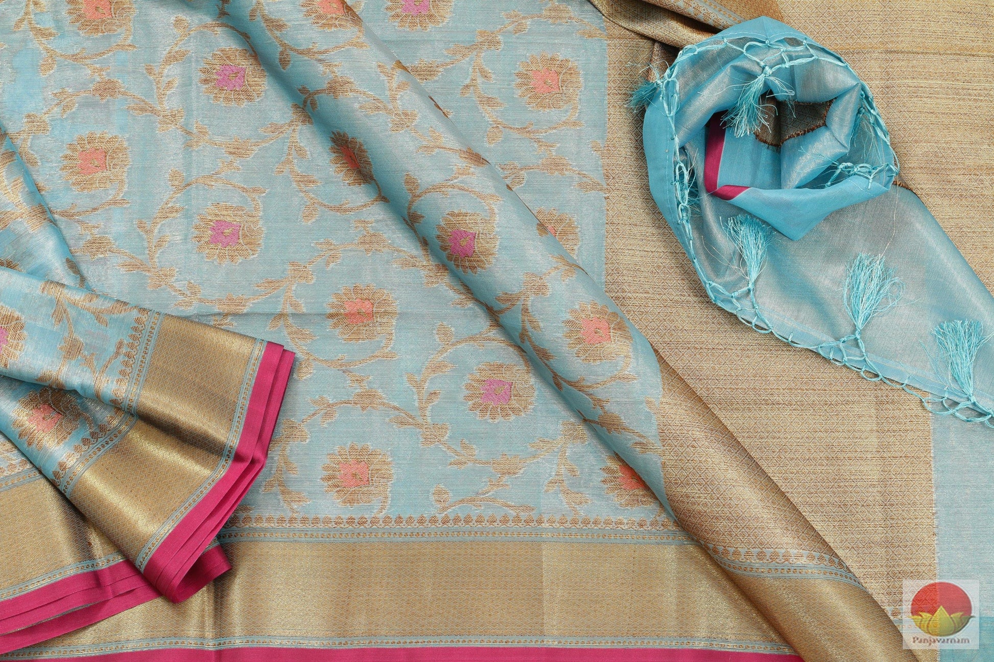 Handwoven Banarasi Silk Cotton Saree - PSC 504 Archives - Silk Cotton - Panjavarnam