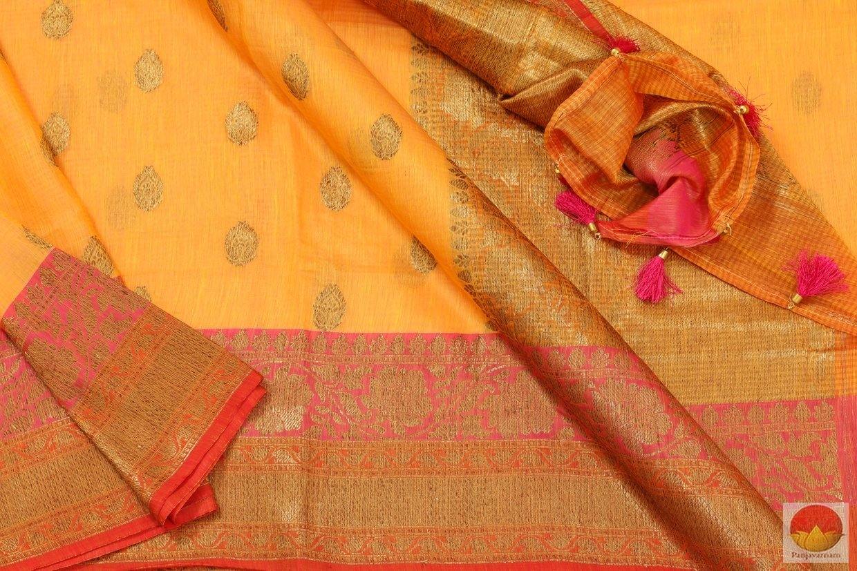 Handwoven Banarasi Silk Cotton Saree - PSC 607 Archives - Silk Cotton - Panjavarnam