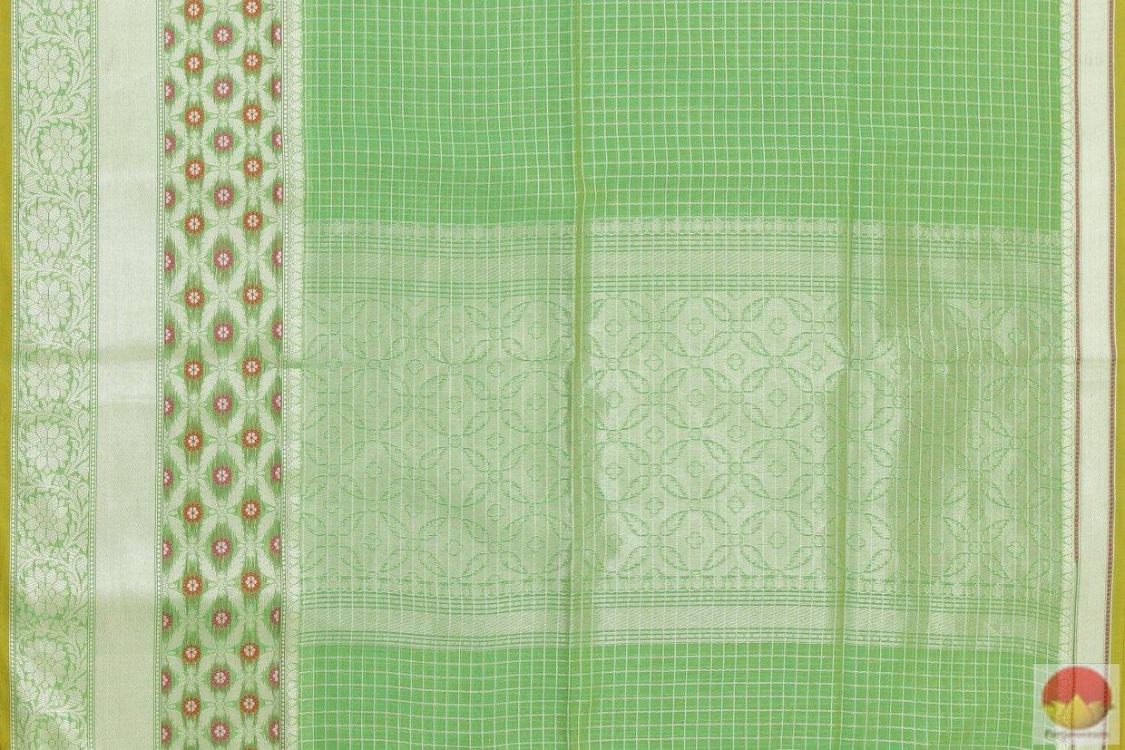 Handwoven Banarasi Silk Cotton Saree - PSC 633 - Archives - Banarasi Silk - Panjavarnam