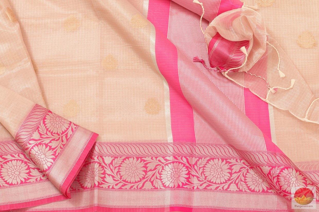 fabric detail of banarasi silk cotton saree