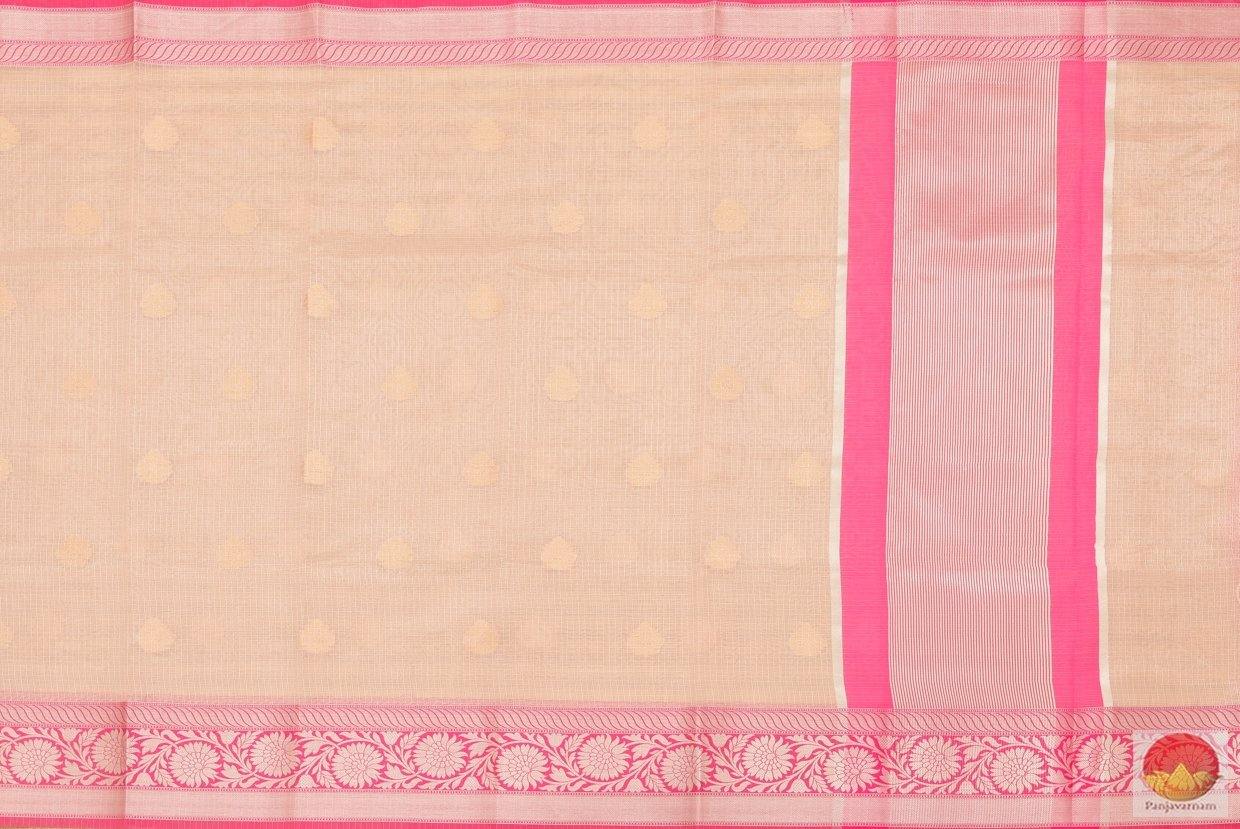 body, border and pallu detail of banarasi silk cotton saree