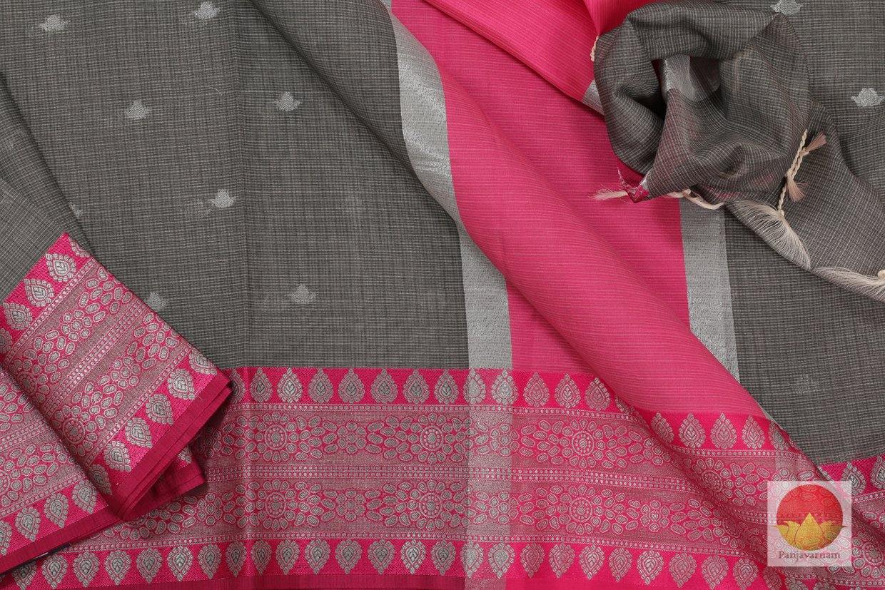 Handwoven Banarasi Silk Cotton Saree - PSC 970 - Archives - Banarasi Silk - Panjavarnam