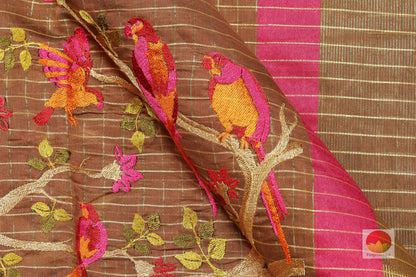 Handwoven Banarasi Silk Cotton Saree - PSC E15 - Silk Cotton - Panjavarnam PSC E15