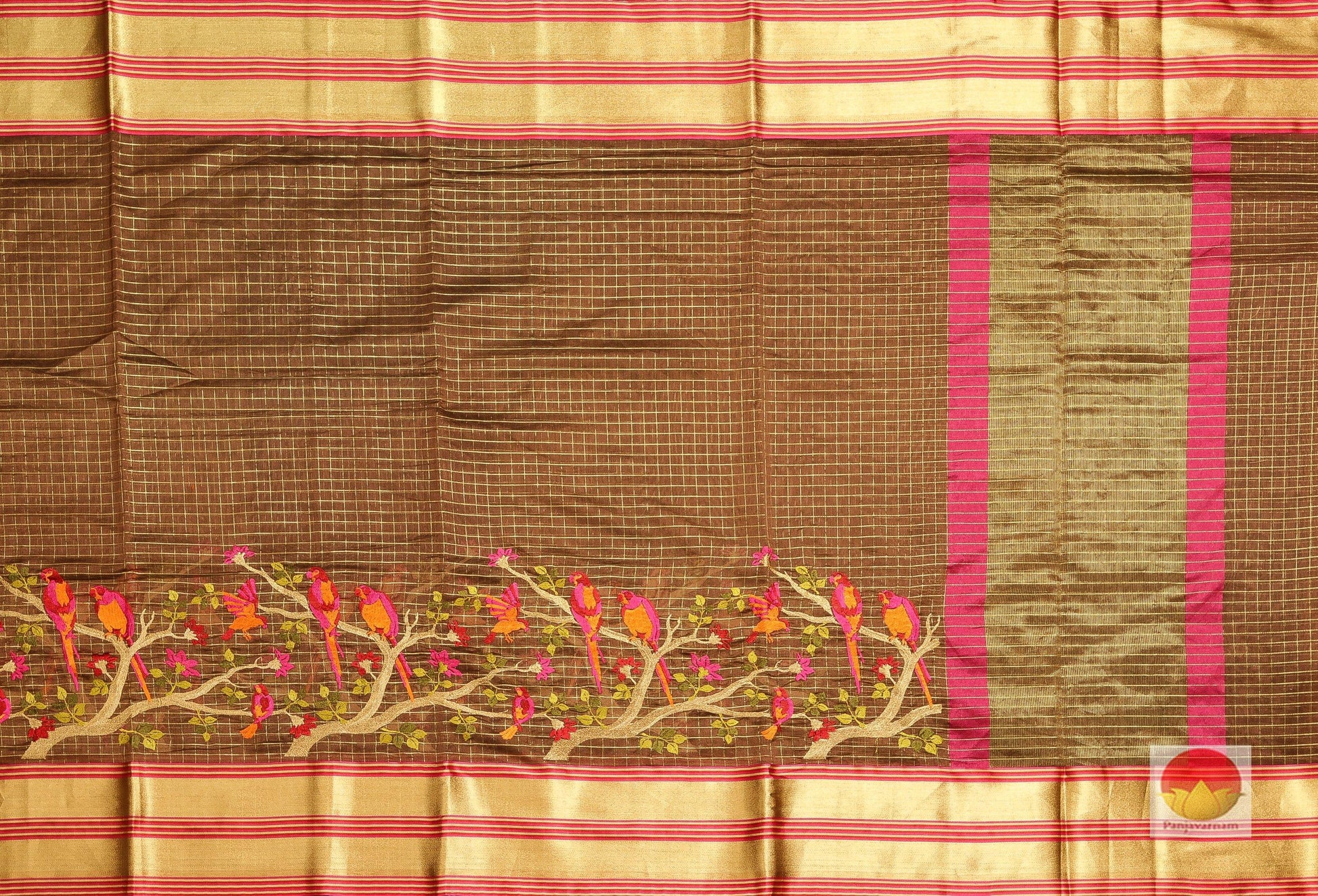 Handwoven Banarasi Silk Cotton Saree - PSC E15 - Silk Cotton - Panjavarnam PSC E15