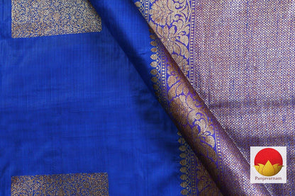 Handwoven Banarasi Silk Saree - Borderless - Matka Silk - PM 205 - Matka Silk - Panjavarnam