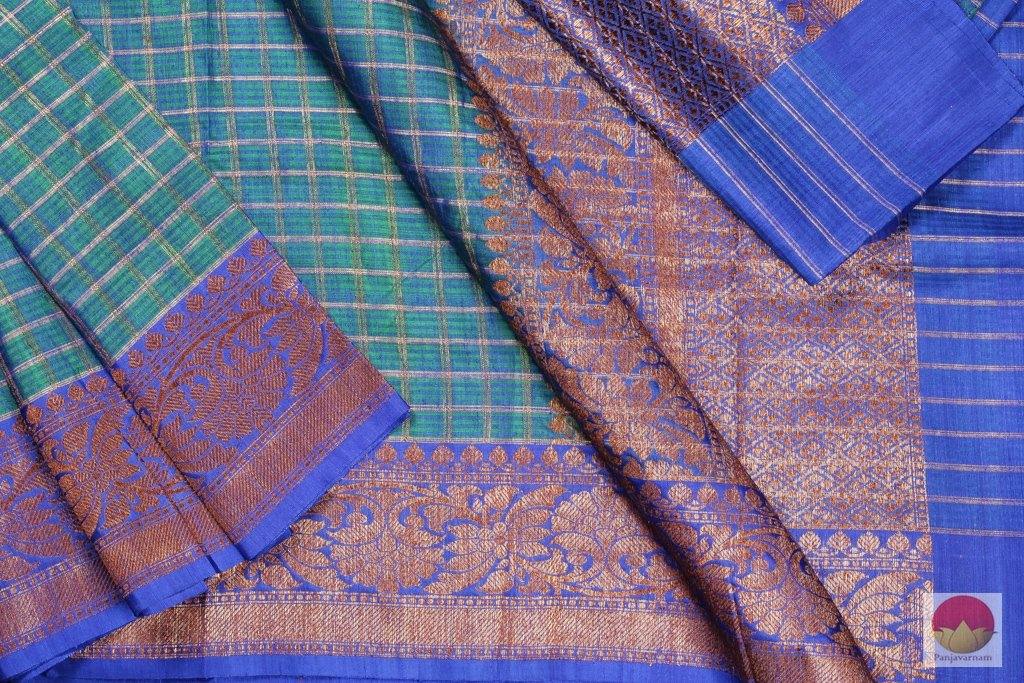 Handwoven Banarasi Silk Saree - Matka Silk - PM 09 - Matka Silk - Panjavarnam PM 09