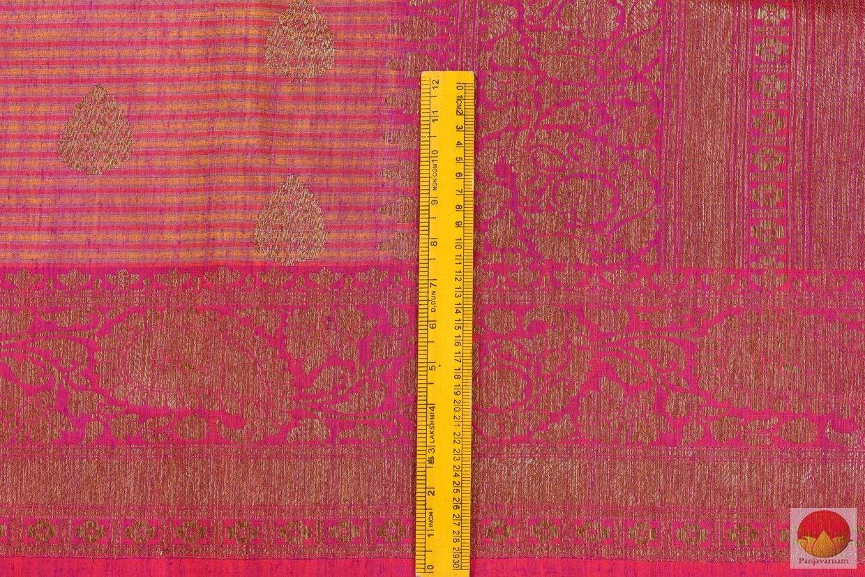 Handwoven Banarasi Silk Saree - Matka Silk - PM 101 Archives - Banarasi Silk - Panjavarnam