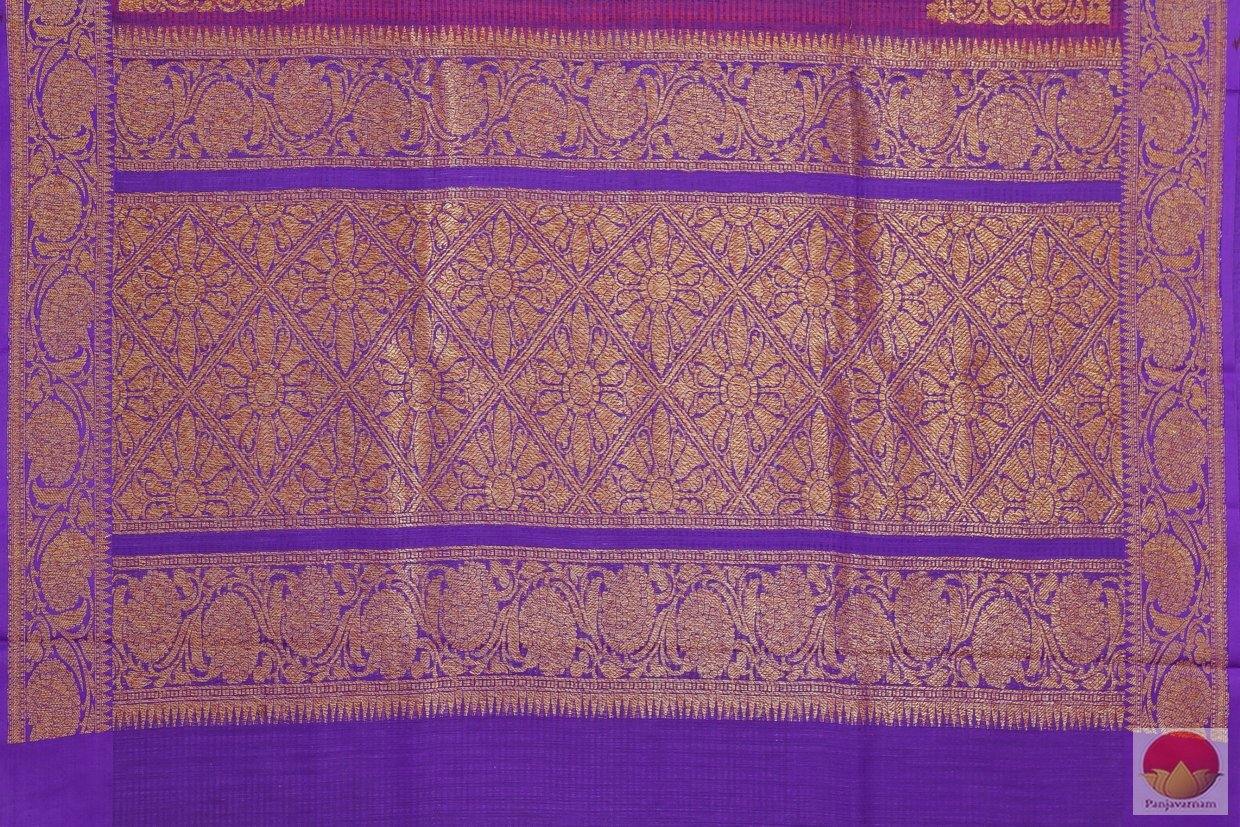 Handwoven Banarasi Silk Saree - Matka Silk - PM 107 - Archives - Banarasi Silk - Panjavarnam