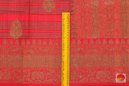 Handwoven Banarasi Silk Saree - Matka Silk - PM 109 - Archives - Banarasi Silk - Panjavarnam