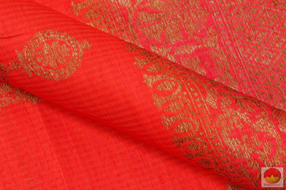 Handwoven Banarasi Silk Saree - Matka Silk - PM 110 - Archives - Banarasi Silk - Panjavarnam