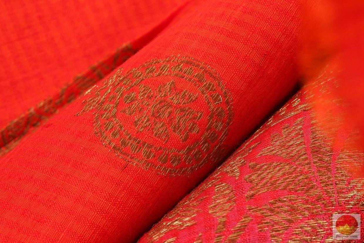 Handwoven Banarasi Silk Saree - Matka Silk - PM 110 - Archives - Banarasi Silk - Panjavarnam