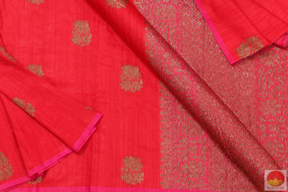 Handwoven Banarasi Silk Saree - Matka Silk - PM 111 Archives - Banarasi Silk - Panjavarnam