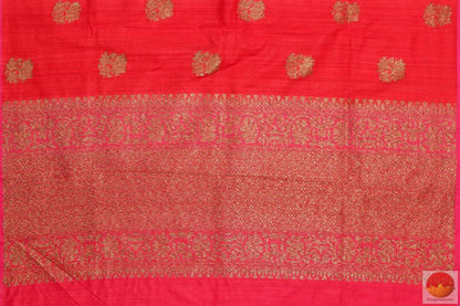 Handwoven Banarasi Silk Saree - Matka Silk - PM 111 Archives - Banarasi Silk - Panjavarnam