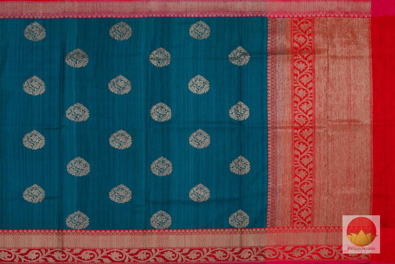 Handwoven Banarasi Silk Saree - Matka Silk - PM 120 - Archives - Matka Silk - Panjavarnam