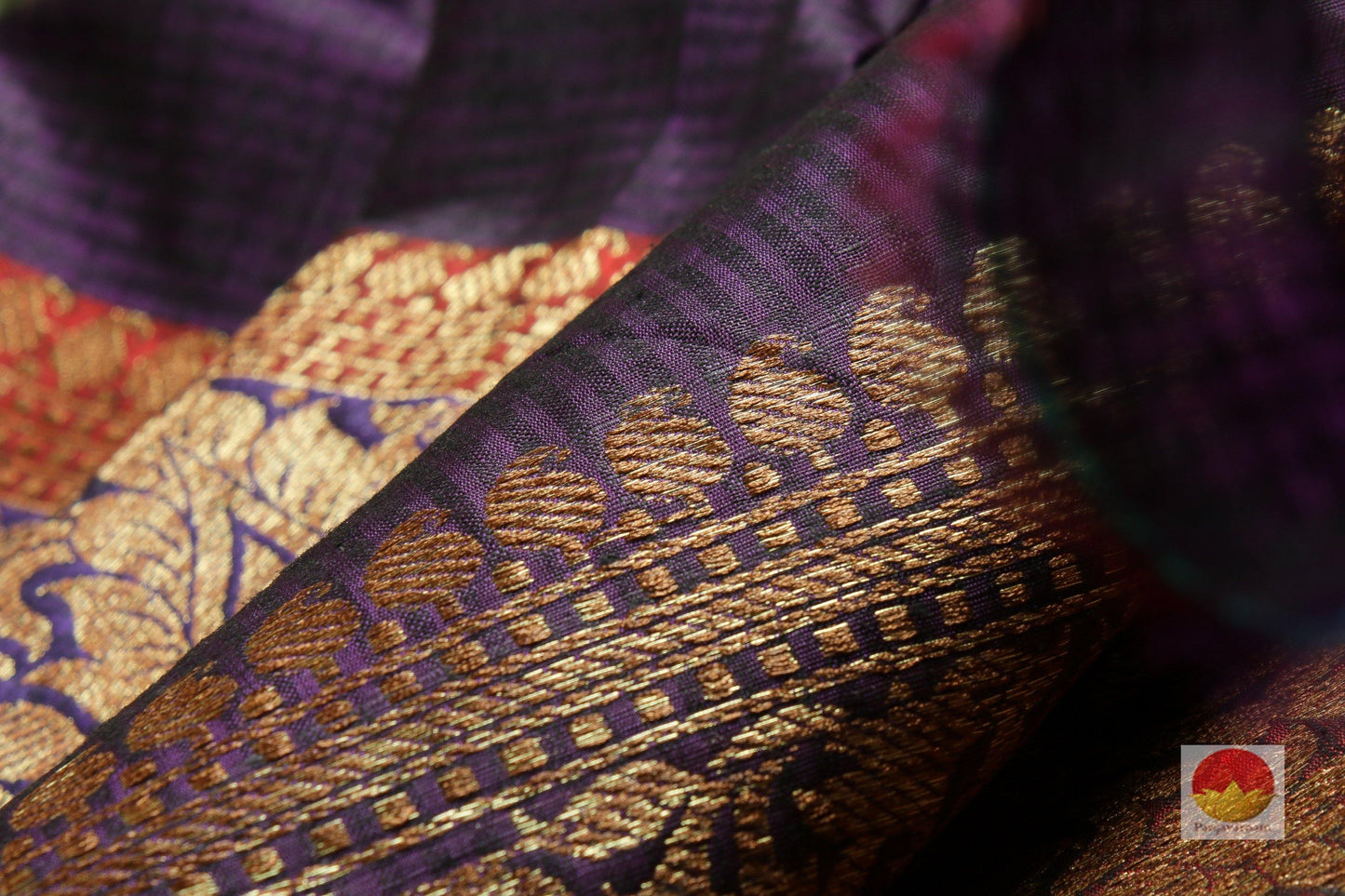 Handwoven Banarasi Silk Saree - Matka Silk - PM 20 - Banarasi Silk - Panjavarnam